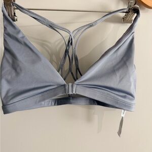 Victoria's Secret Strappy Back Sports Bra - Light Gray